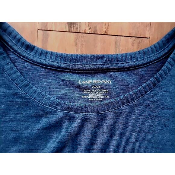 Lane Bryant Sweater Women 22/24 Blue Long Sleeves Pullover NWT - Picture 2 of 4